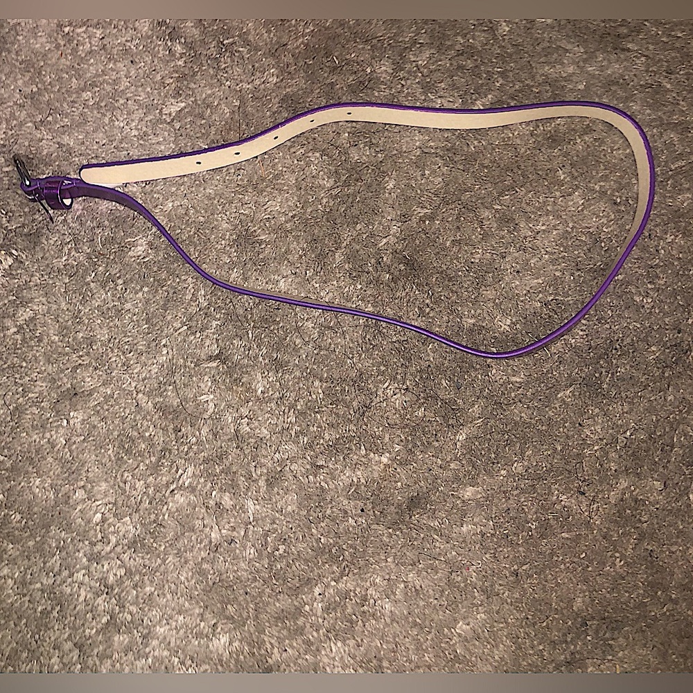 Girls Justice Shiny Purple Leather Belt